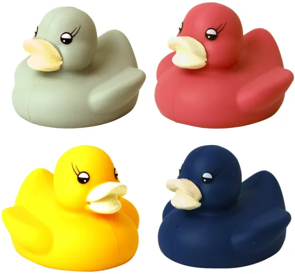 Silikonbadankor, röd, gul, grön eller blå - 1 st