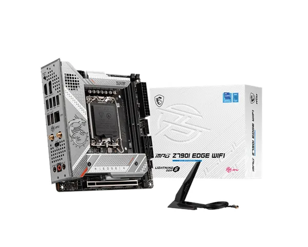 MSI MPG Z790I EDGE WIFI Moderkort - Intel Z790 - Intel LGA1700-sockel - DDR5 RAM - Mini-ITX