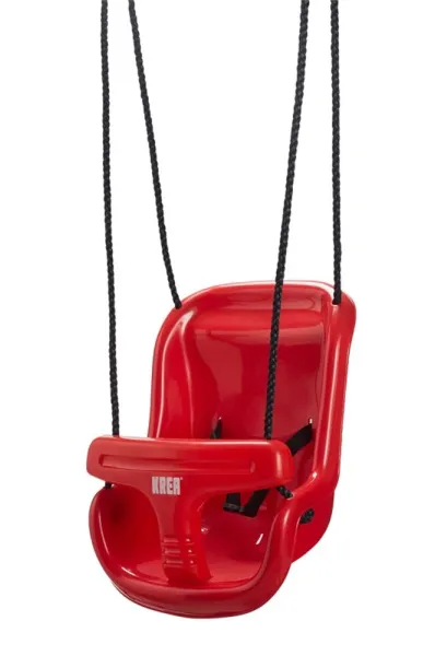 Gunga med hög ryggstöd - Röd