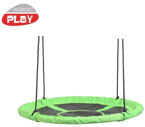 Nordic Play Rund Gunga grön/svart