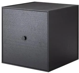 Audo Frame 35 med dörr 35X35X35 svart askträ