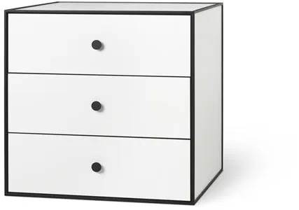 Audo Frame 49 med 3 lådor 42X49X49 vit