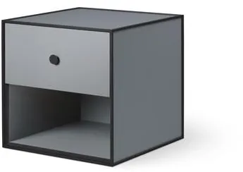 Audo Frame 35 med 1 Låda 35X35X35 Mörkgrå