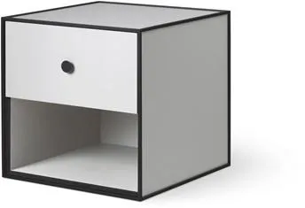 Audo Frame 35 med 1 låda 35X35X35 ljusgrå