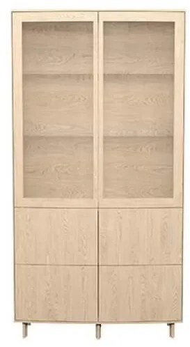 Skovby SM410 vitrinskåp - Lackad ek